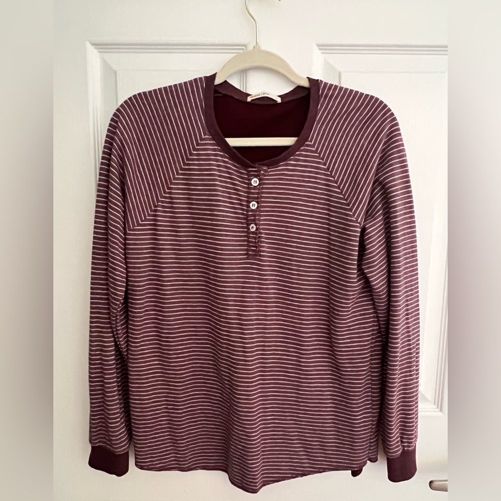 Marine Layer women’s soft knit henley shirt top